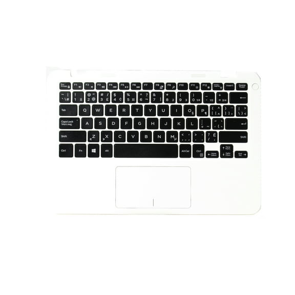 Dell Inspiron 11 (3180) White Laptop Palmrest Touchpad With Keyboard Assembly 71N55