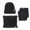 Black, variant on Dyfzdhu Hat Scarf Gloves Set Fleece Warm Knit Neck Warmer Wool Thermal Cap Outdoor Sport Ski Bike Mittens Men Women Grey