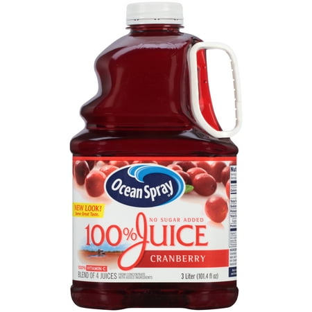 Ocean Spray 100% Juice, Cranberry, 101.4 Fl Oz, 1 Count