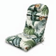 thumbnail image 6 of SHANNA Rocking Chair Cushion, Waterproof and Fade-Resistant Patio Chair Cushions, Non-Slip Indoor Rocking Chair Cushion with Ties, Thicken Chair Pads for Adirondack, 44"x20"x4", Hawaiian style, 6 of 9