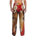 thumbnail image 3 of Daiia White And Red Daisy Cow Men's Sleep Pant with Pockets and Drawstring,Pajama Pants-Large, 3 of 9