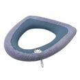 thumbnail image 2 of Oblong Toilet Seat Cover Toilet Seat Cushion Thickened Toilet Cover Knitted Toilet Seat Cushion Washable Household Toilet Cover Winter Warm Toilet Seat Cover Mat, 2 of 6
