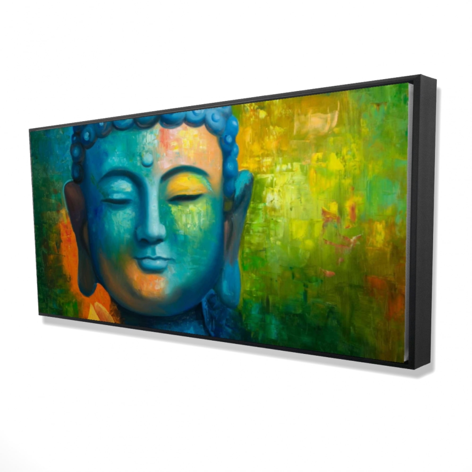 BLISSFUL BUDDHA Framed Print on canvas by Begin Edition Walmart Canada