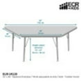 thumbnail image 5 of ECR4Kids 30in x 60in Trapezoid Everyday T-Mold Adjustable Activity Table Grey/Black - Toddler Swivel, 5 of 5