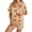 Beige, variant on Halloween Pajamas Women Casual Short Sleeve Shirt Shorts Summer Fall Relaxed 2 Piece Pajama Sets for Women 2 Piece Beige L