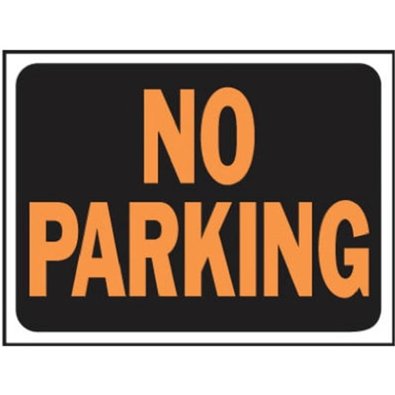 Hy-Ko 9x12 Plastic Sign, No Parking 3012 Pack of 10