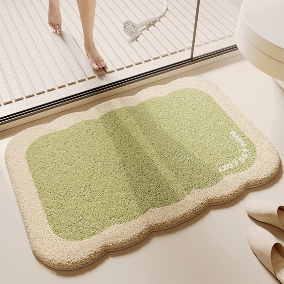 Cinvoph Bathroom Rugs Non Slip Washable 32x20, Soft and Water Absorbent Bath Mats, Plush Shower Mat Outside, Microfiber Thick Mats for Bathroom Floor