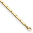 thumbnail image 2 of Auriga Fine Jewelry 14K Yellow Gold Polished 4.3mm Rectangular Bar Link 7.5 inch Bracelet for Women, 2 of 6