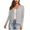 Grey #726, variant on Bovemsi Women's 2025 Summer Knit Cardigan - Long Sleeve V Neck Button Down, Lightweight Open Front Casual Fashion Sweater Shrugs