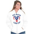 thumbnail image 4 of Island Lovin Puerto Rican Pride PR Zip Hoodie Sweatshirt Women Brisco Brands S, 4 of 5