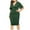 Green, variant on Plus Size Cocktail Dresses for Women Bell Short Sleeve V Neck Mini Dresses Work Formal Pencil Dresses