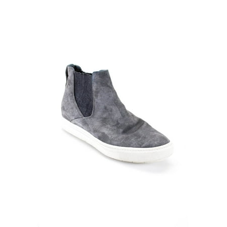 

Pre-owned|Vince Womens Round Toe Solid Suede Platform Sneakers Gray Size 7