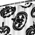 thumbnail image 3 of Halloween Black Pumpkin Silhouettes Shower Curtain 36"x72" ,Bathroom Decorative Shower Curtains Set with 12 Hooks,Modern Waterproof Washable Shower Curtain, 3 of 6