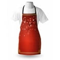 thumbnail image 4 of Valentine's Day Apron, Flowering Branch of a Cherry Tree in Spring with Traditional, Unisex Kitchen Bib with Adjustable Neck for Cooking Gardening, Adult Size, Marigold Coral Red, by Ambesonne, 4 of 4
