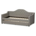 thumbnail image 6 of Baxton Studio Perry Twin Size Modern and Contemporary Daybed with Trundle, Gray, 6 of 11