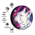 thumbnail image 4 of Naloa Colorful Bulldog PVC Leather Spare Tire Wheel Cover Spare Tire Cover, for Car Truck SUV Camper Trailer Universal Fit(14-17in)-16 inch, 4 of 6