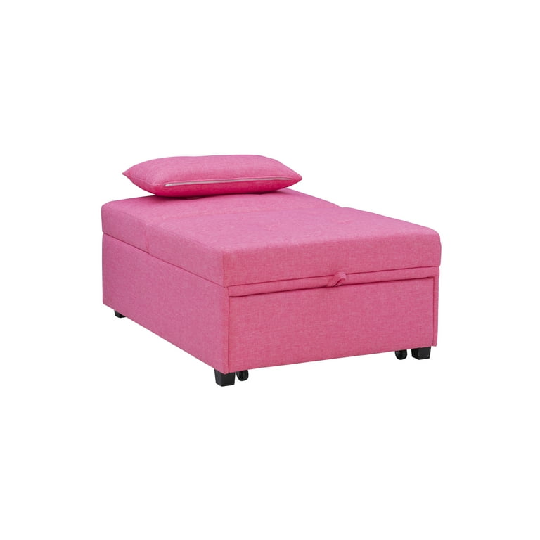 Pink ottoman walmart deals