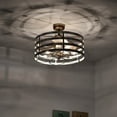 thumbnail image 2 of Ketill 24.6 in. Indoor Silver Finish Ceiling Fan with Light Kit and Remote, 2 of 5