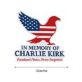 thumbnail image 4 of Charlie Kirk Freedom Stickers - 1 Pack of Freedom's Voice Design, Red White Blue Waterproof Vinyl, Memory-Infused TPUSA Tribute for Car Windows, Bumpers, Laptops and Water Bottles, 4 of 6