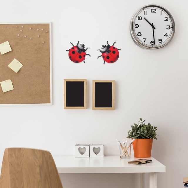 HEANUJJ 2Ud Escarabajos De Hierro En Color Para Creativa En Pared Y Jardín