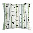 thumbnail image 1 of Tree Throw Pillow Cushion Cover, Trunks of Birches Colorful Dense Forest Design Botanical Spring Season Illustration, Decorative Square Accent Pillow Case, 24 X 24 Inches, Multicolor, by Ambesonne, 1 of 2