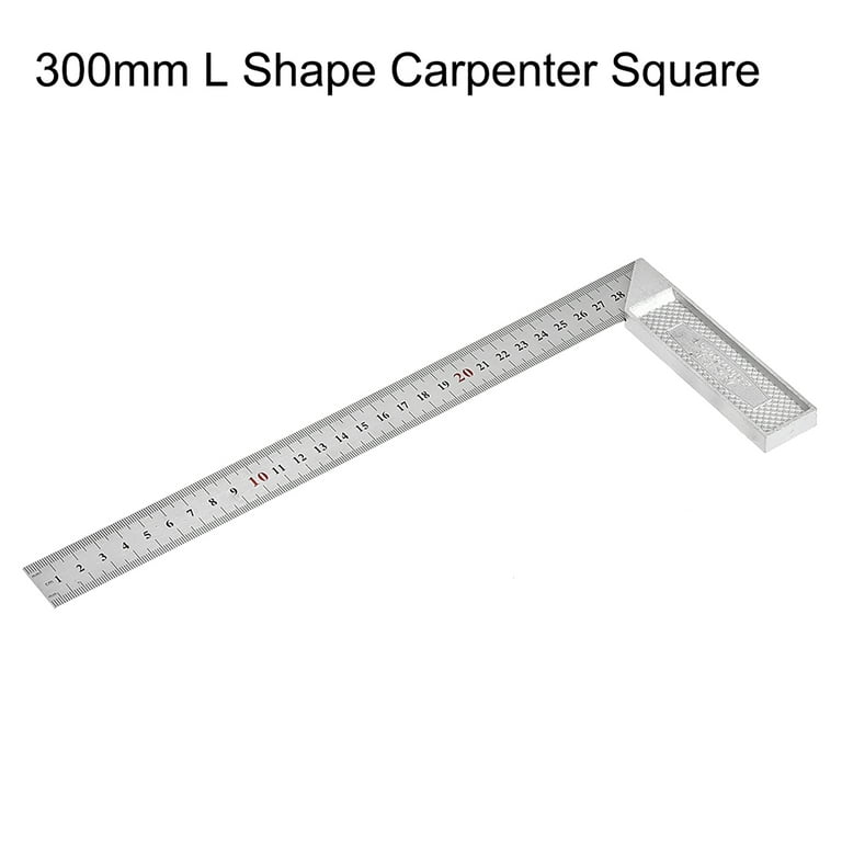 Unique Bargains Right Angle Ruler Alloy L Shape Carpenter Square