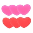 thumbnail image 4 of Minkissy Heart Shape Tennis Dampener Silicone Accessories for Rackets 6Pcs Red and Rosy, 4 of 7