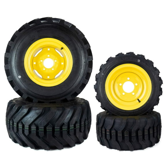 (4) Industrial Tire Assm 26x12.00-12 18x8.50-10 John Deere TCU20390 LVA20123