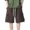 Coffee, variant on Summer Mens Shorts Plus Size Elastic Waist Drawstring Zipper Short Pants for Men Summer Casual Multi Pockets Athletic Outdoor Running Jogger Short Cargos M-4XL