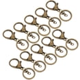 thumbnail image 1 of Qiilu 10Pcs Porte-Clés Placage Non-Fading Simple Porte-Clés Sac Boucle Mousqueton Fermoir Crochet, 1 of 8