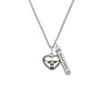 thumbnail image 2 of Delight Jewelry Goldtone Longhorn in Rope Heart Silvertone Mother Daughter Bar Charm Necklace, 23", 2 of 4