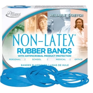 Alliance 42549 Antimicrobial Rubber Bands Size 54 (Blue) Sizes 19/33/64 (Mixed) 1/4lb Box