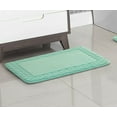 Mainstays 3Piece Memory Foam Bathroom Rug Set, Aqua