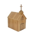 thumbnail image 4 of FixtureDisplays® Church Steeple Box Collection Box Tithing Donation Box Fundraising Charity Box With Cross 21397-C, 4 of 6