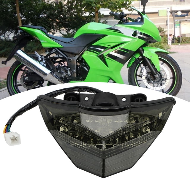 Luz Trasera Led, Luz Led De Señal De Giro, Luz Trasera De Motocicleta, Lámpara De Señal De Giro De Freno, Rojo, Amarillo, Azul, Apto Para Kawasaki NINJA300 ZX-300R ANGGREK Motorcycle Tail Lamp