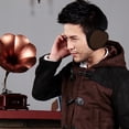 thumbnail image 4 of Ear Muff Warmers Winter Basic Polar Fleece Lint Grip Wrap Soft Unisex (Brown), 4 of 6