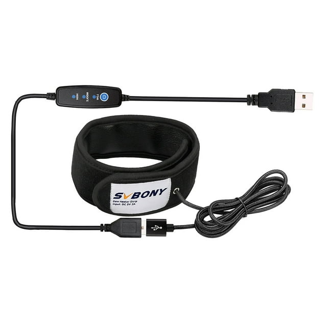 Calentador de Lentes USB Tira de Calentador de Rocío para Lentes de Cámara DSLR para Telescopios y Lentes de Cámara Control de Temperatura Calentador de Rocío