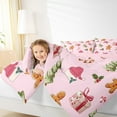 thumbnail image 4 of Castle Fairy Merry Christmas Girl 2pcs Bedding Comforter Set,Gingerbread Man Twin Comforter Sets,Candy Canes Breathable Bedding Set,Lightweight Room Decor, 4 of 8