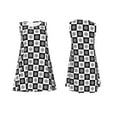 thumbnail image 7 of Lsque Checkerboard With Snowflake 1 Pattern Summer Dresses for Women – Sleeveless T-Shirt Swing Sundress, Perfect for the Beach and Casual Days, 7 of 7