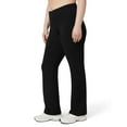 thumbnail image 2 of No nonsense Women's Flared Yoga Pants Wide Waistband Leggings, Black, Large, 2 of 5