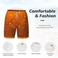 thumbnail image 4 of Kdxio Golden Giltter Print Men'S Swim Trunks With Compression Liner 7 Inch Inseam Quick Dry Swim Shorts, 4 of 7