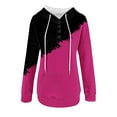 thumbnail image 5 of Lindreshi Womens Fall Fashion 2025 Hoodies for Women Women's Fashion Printed Pocket Long Sleeve Blouse Casual Tops Sweatershirt Button Hoodies, 5 of 5