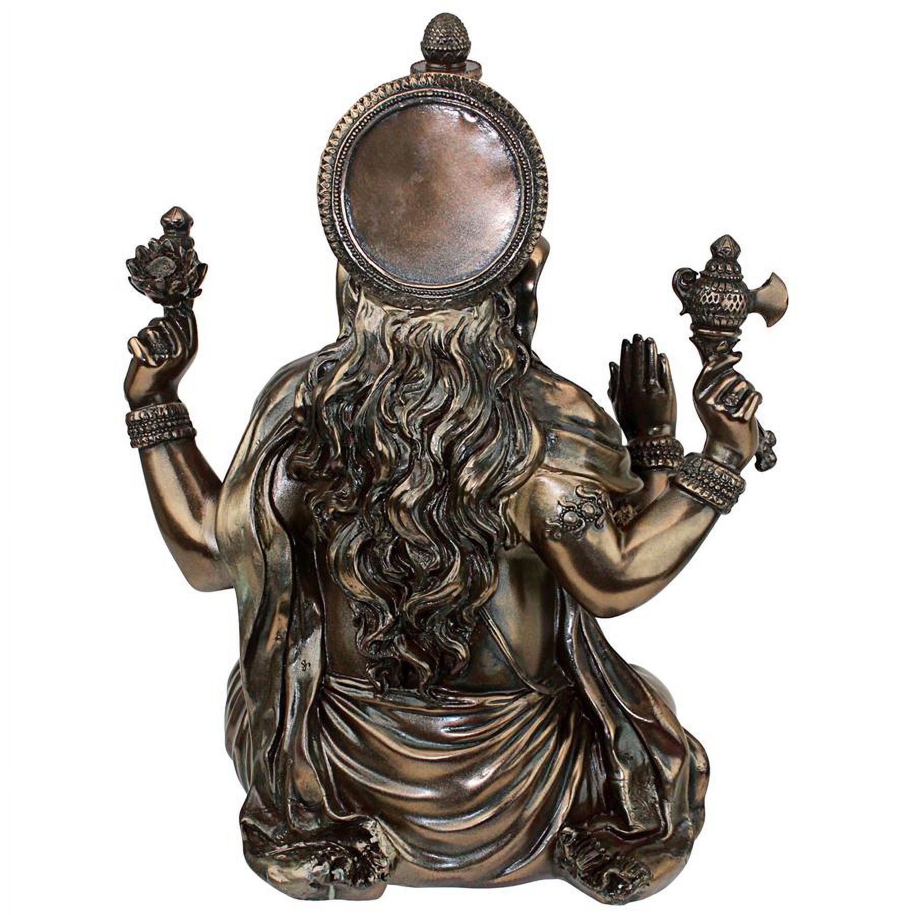 Design Toscano Lord Ganesh Skulptur – Handgefertigt, Aus Steinsplitt & Harz, Antike Bronze-Optik