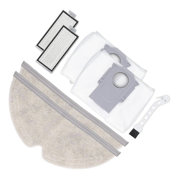 Vacuum Cleaner Replacement Parts 2 Side Brushes 2 Filter 2 Mop Pads 2 Dust Bag 1 Cleaning Brush for Roborock Q8 Max Q5 Pro