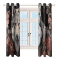 thumbnail image 3 of Blackout Curtains for Bedroom Funny Glasses Wolf Full Room Darkening Grommet Curtains for Living Room,Thermal Insulated Ombre Drapes, 3 of 7