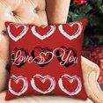thumbnail image 3 of Hwkond Couch Throw Pillows Valentine's Day Linen Pillowcase Home Sofa Cushion Pillowcase,MulticolorA, 3 of 5