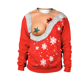 thumbnail image 3 of Suéter de cuello redondo con estampado nuevo de Navidad 2024 para amantes de los hombres y las mujeres Suéter feo de Navidad Blusas de otoño e invierno, 3 of 5