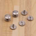 thumbnail image 4 of 20pcs Tornillos de encuadernación de acero inoxidable Remaches de perno de uñas para álbumes de fotos Tachuelas de cuero Tachuelas Cinturón Cinturón Sujetadores 10mm Casquillo, 4 of 5