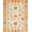 Beige Orange, Pattern 1, variant on ODIKA 2'x3' Washable Accent Rug Pet Friendly, Bedside Mat Boho Sun Moon Crest With Floral Vintage Arch Border Ornaments for Bedroom, Nursery, RV