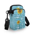 thumbnail image 3 of HELLHERO Sunflower Paw Print Pattern Women Shoulder Bag Polyester Double Zipper Cross Body Purse for Travel Daily Use, 3 of 7